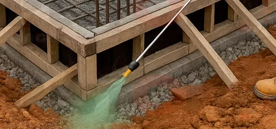 Foundation Slab Termite Treatment in Arlington